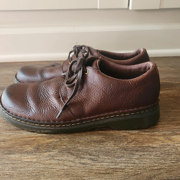 Dr. Martens Dark Brown Leather Oxfords - Picture 3 of 8